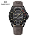 Casual Sport Military Quartz Calendar Wrist Watch for Man, Business Leather Waterproof Male Clock Relogio Masculino